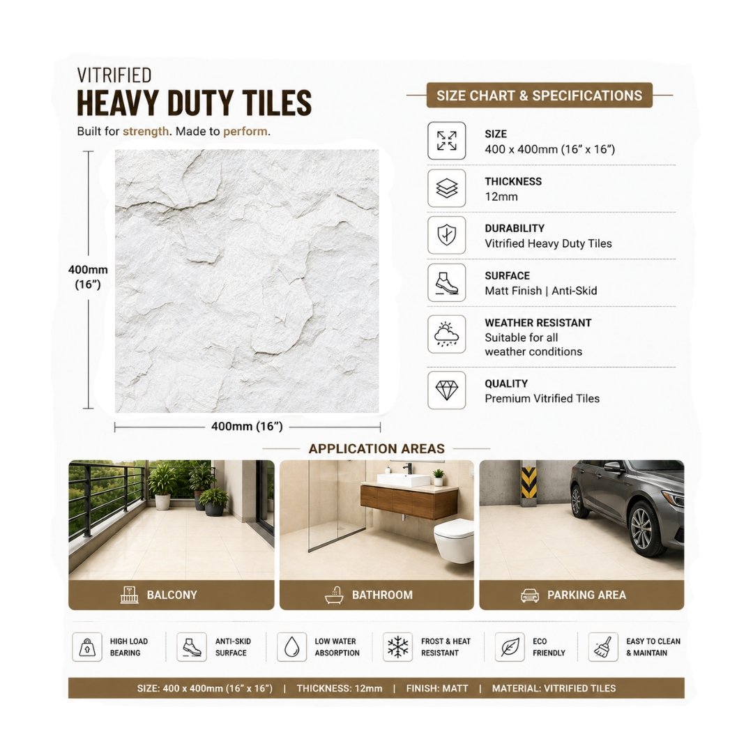 AL 11132 Plain and texture Bathroom Tiles - My Home Studio